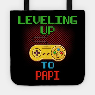 Promoted To Papi T-Shirt Unlocked Gamer Leveling Up Tote