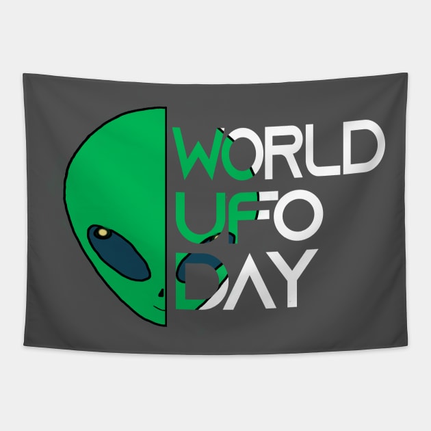 World UFO Day Tapestry by Be Scintilla