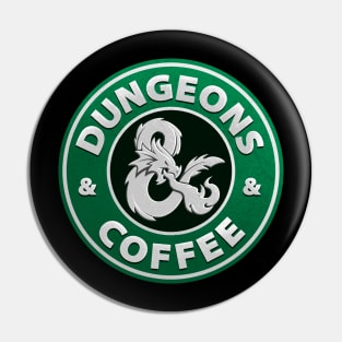 Dungeons And Coffee Pin