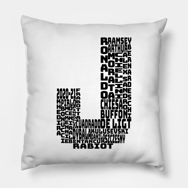 JUVENTUS - 2020 - 2021 Pillow by gin3art