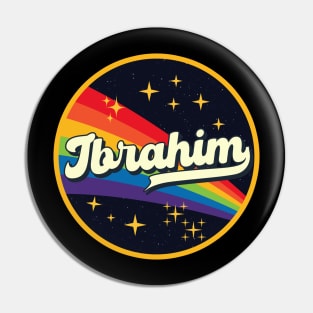 Ibrahim // Rainbow In Space Vintage Style Pin