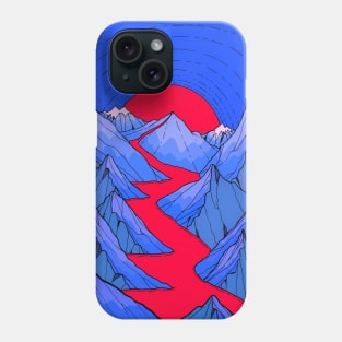 Red moon river Phone Case