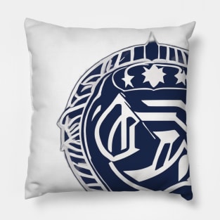 Majestic Tribal Wolf Emblem No. 994 Pillow