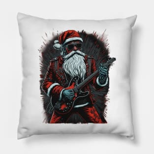 Guitar Santa Pillow