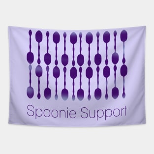 Spoonie Support! (Dark Purple) Tapestry