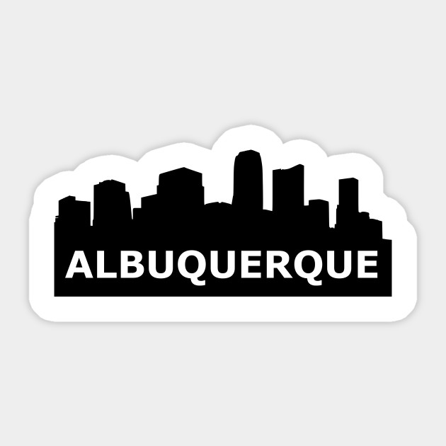 Albuquerque Skyline Albuquerque Sticker Teepublic