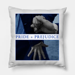 pride and predjudice hand sign Pillow