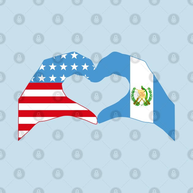 We Heart USA & Guatemala Patriot Flag Series by Village Values