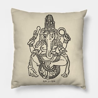 Lord Ganesha Indian God Pillow