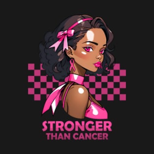 Stranger Than Cancer Breast Cancer Awareness Girl T-Shirt