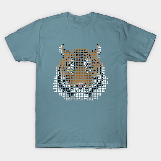 Discover Tiger Dotted Art - Tiger - T-Shirt