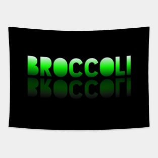 Broccoli - Healthy Lifestyle - Foodie Food Lover - Graphic Typography Tapestry