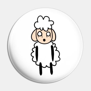 ghosted sheep Pin