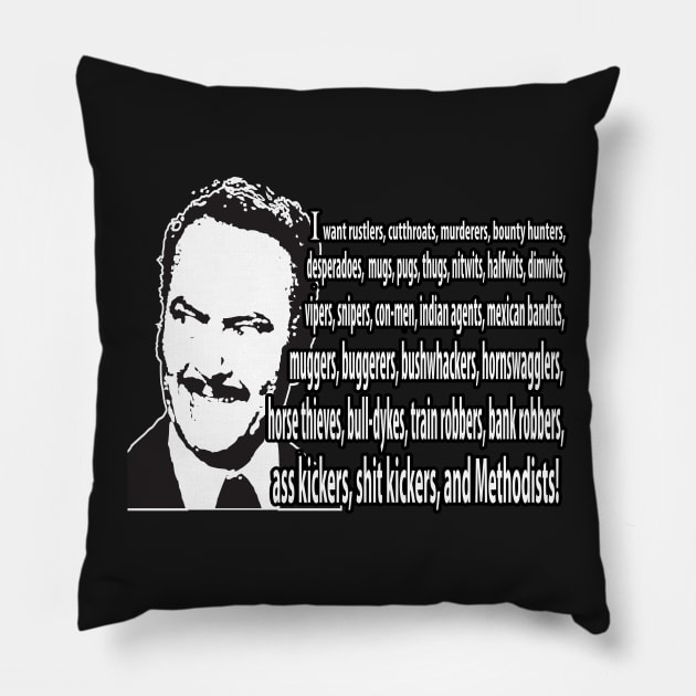 Hedley Lamarr Pillow by G. Patrick Colvin