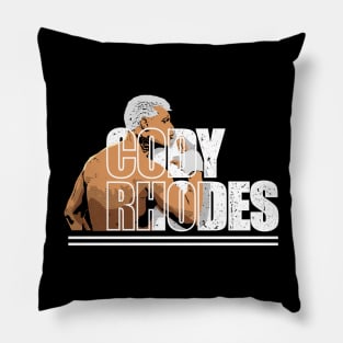 cody rhodes comic illustration style Pillow