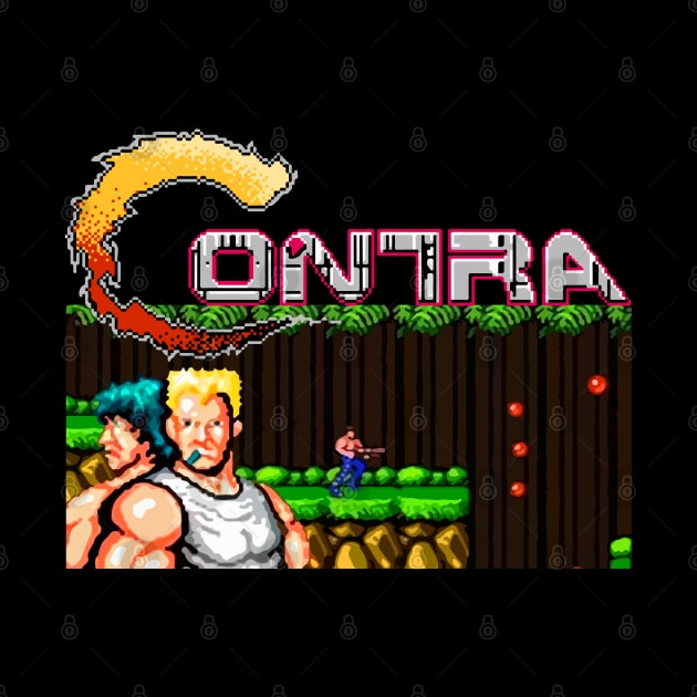 Contra Video Game 90s Kid by Joker & Angel