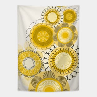 Sunny yellow flowers Tapestry