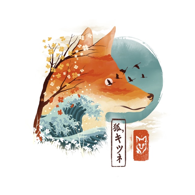 Japanese Fox by DANDINGEROZZ