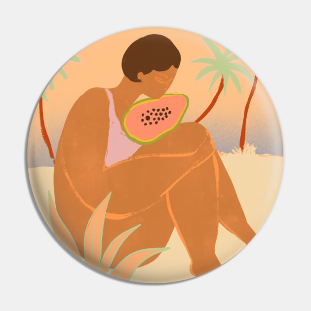 YaYa Papaya Pin by Arty Guava