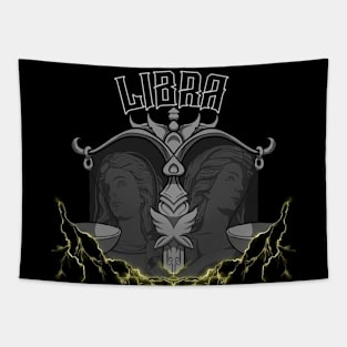 Lightning Libra (Yellow) Tapestry