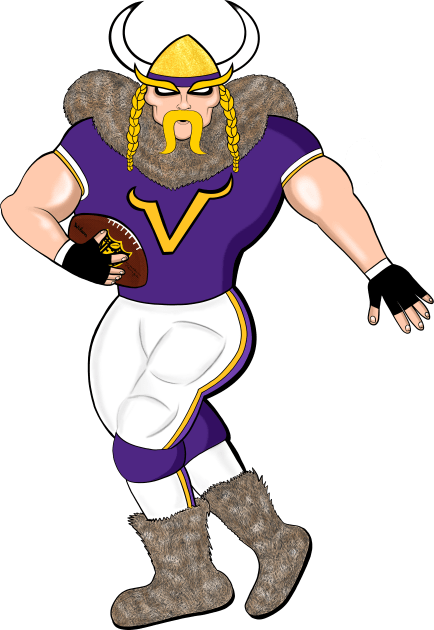 The Minnesota Viking Kids T-Shirt by speciezasvisuals