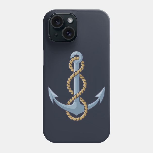 Anchor with Rope Phone Case by sifis