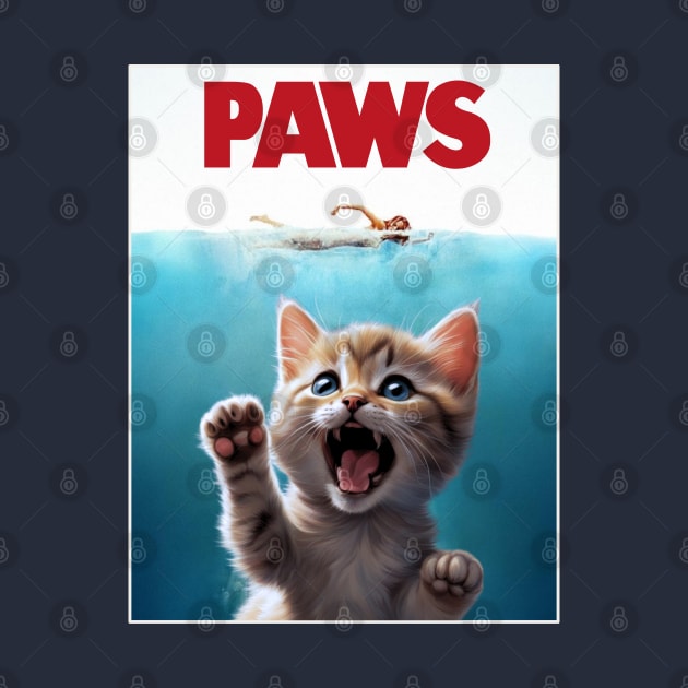 PAWS the pawsome movie parody poster by Teessential