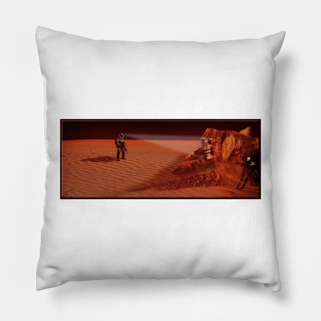 The Planet Mars Pillow by rgerhard