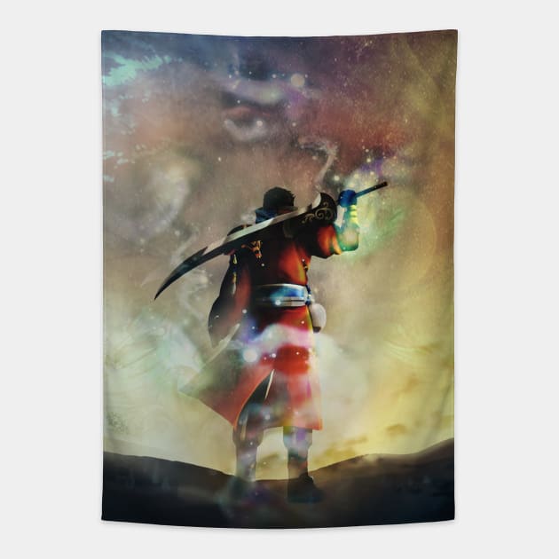 Auron Tapestry by mcashe_art