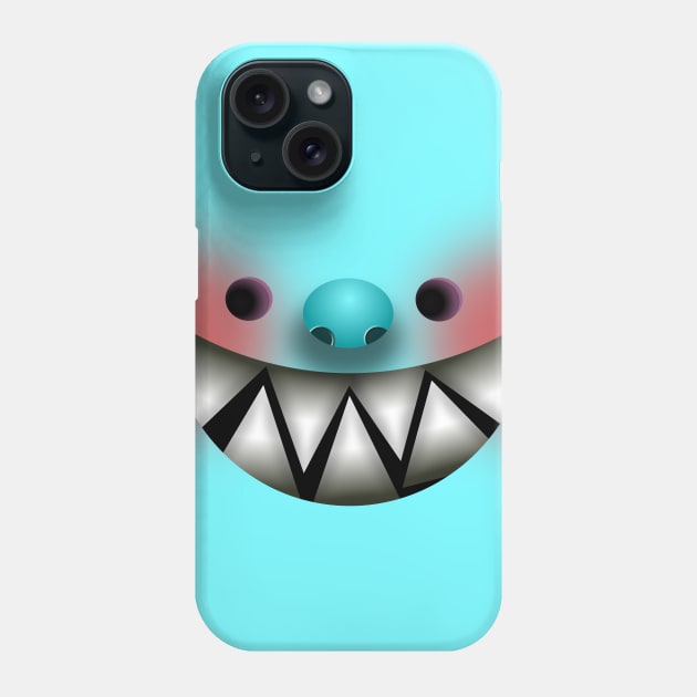 Blue Smile Phone Case by fakeface