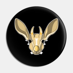 brown baby mountain gazelle face Pin