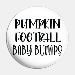 Pumpkin Football Baby Bumps / Football Pregnancy Announcement / Cute Halloween Pumpkin Gift New For Mom Pin