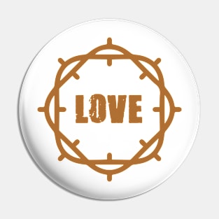 Christian Love Crown of Thorns Pin