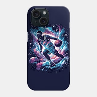 Cosmic Crossover: Where Hoops Meet the Universe Phone Case