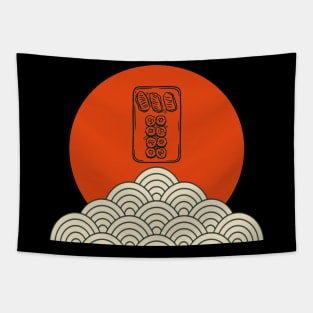 sushi plate design Tapestry