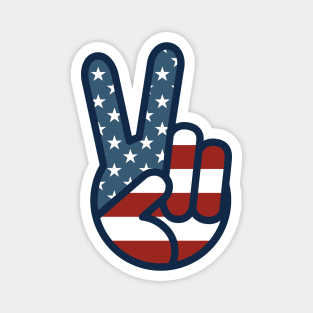 Patriotic Peace Sign Magnet