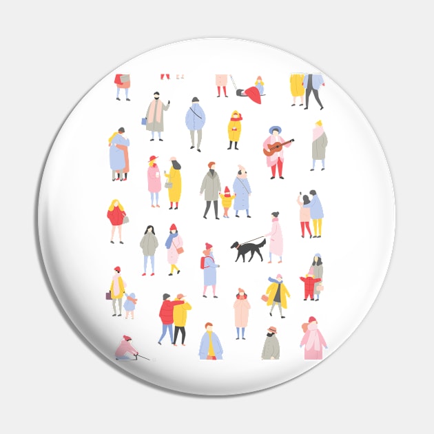 Crowd of people winter Pin by MamaO1