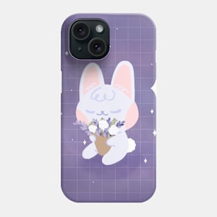 Luna the bunny holding a bouquet of flowers Phone Case