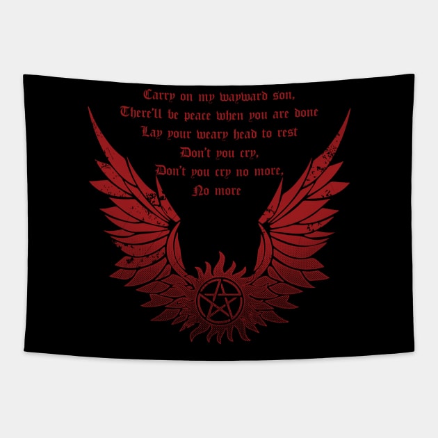 CARRY ON WAYWARD SON Tapestry by KARMADESIGNER T-SHIRT SHOP