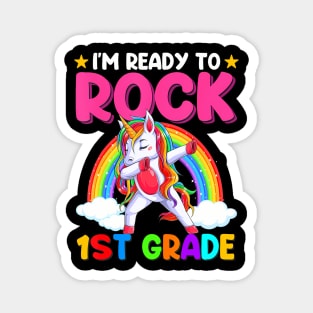 Im Ready To Rock 1St Grade Unicorn Back To School Magnet