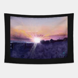 Dawn Treaders Beach Tapestry