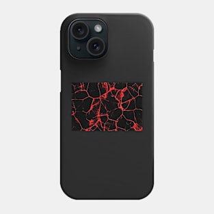 Red Volcanic Rock Texture #2 Phone Case