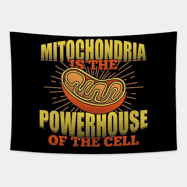 Mitochondria Biology Microbiology Biologist Gift Tapestry by Dolde08