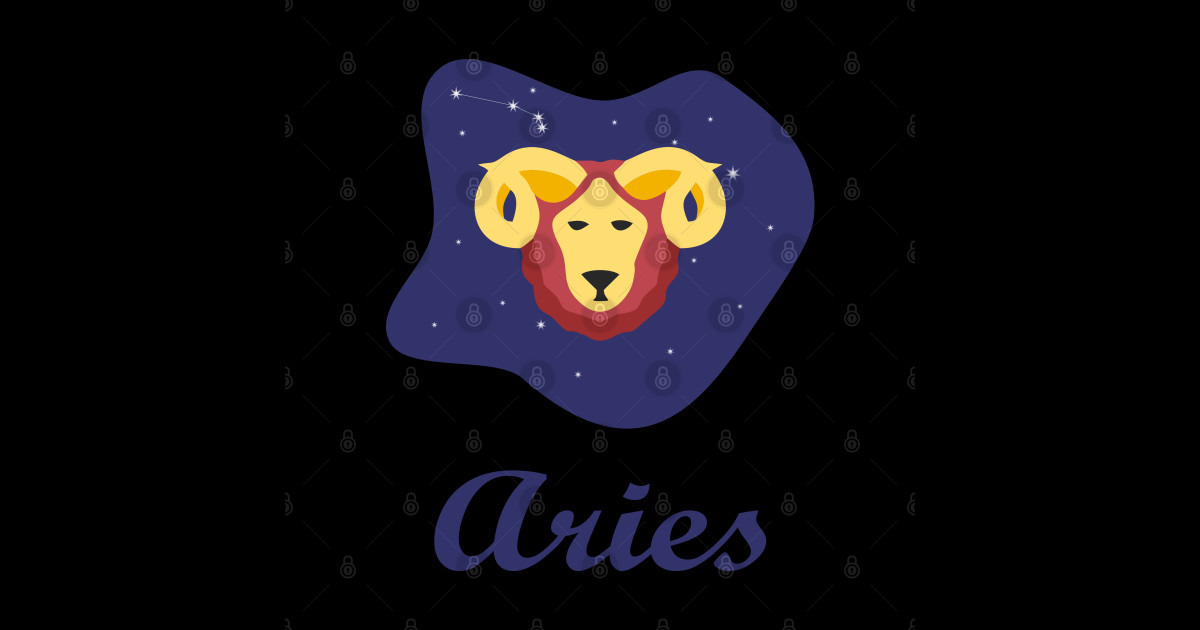 Aries Zodiac Sign Constellation Sky - Aries Zodiac Sign - Aufkleber ...