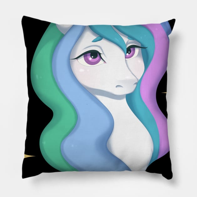 Princess Celestia Pillow by bhawanie