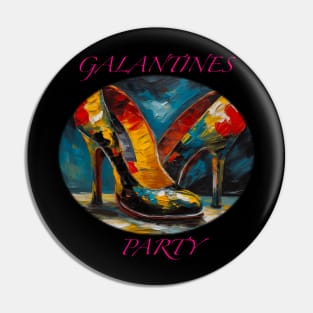 Galentines part hand painted shoes Pin