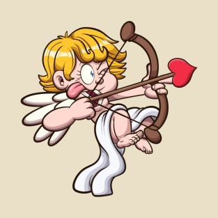 Valentine’s Cherub Aiming With Bow And Arrow T-Shirt