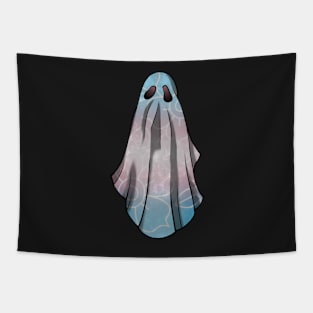 Transgender Pride Flowery Ghost Tapestry