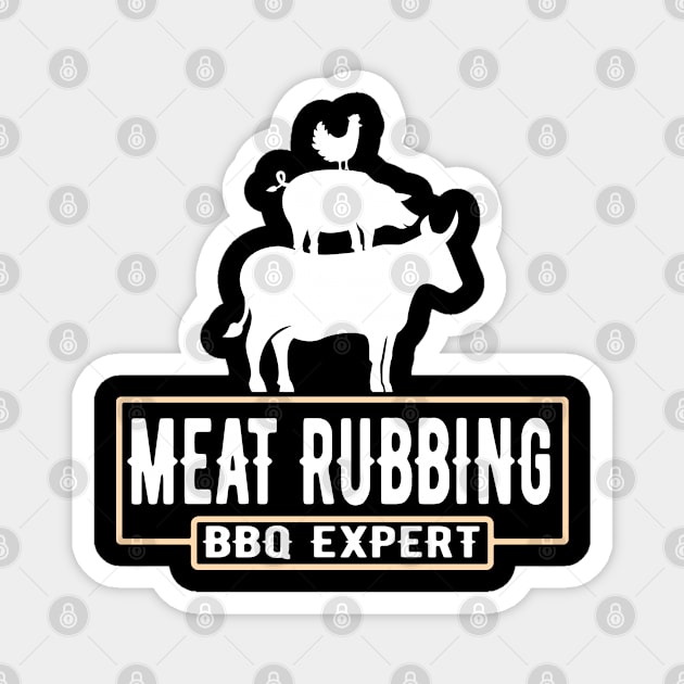 I Rub My Own Meat - Meat Rubbing BBQ Expert Magnet by Jas-Kei Designs