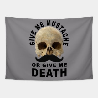 Mustache or Death Tapestry